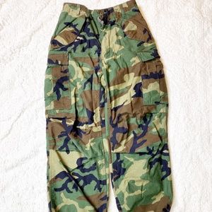 Authentic vintage army camo cargo pants